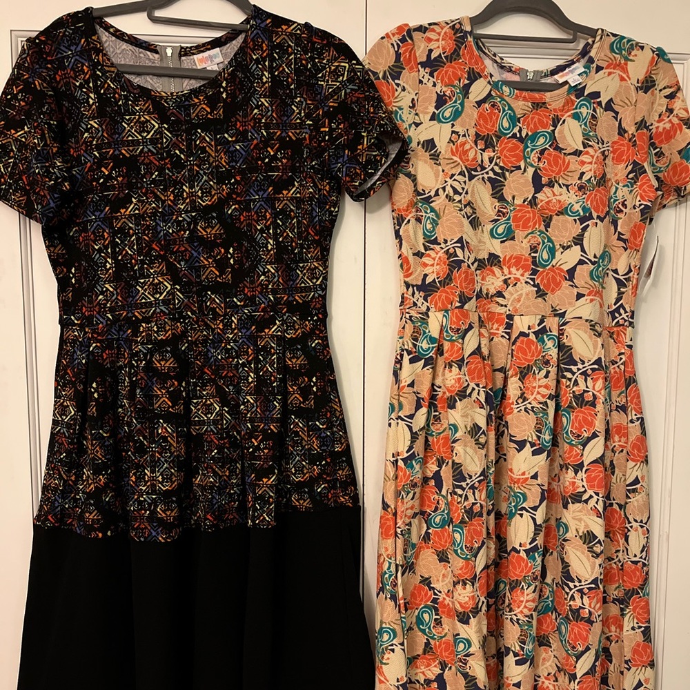 LuLaRoe Amelia two pack. Size L